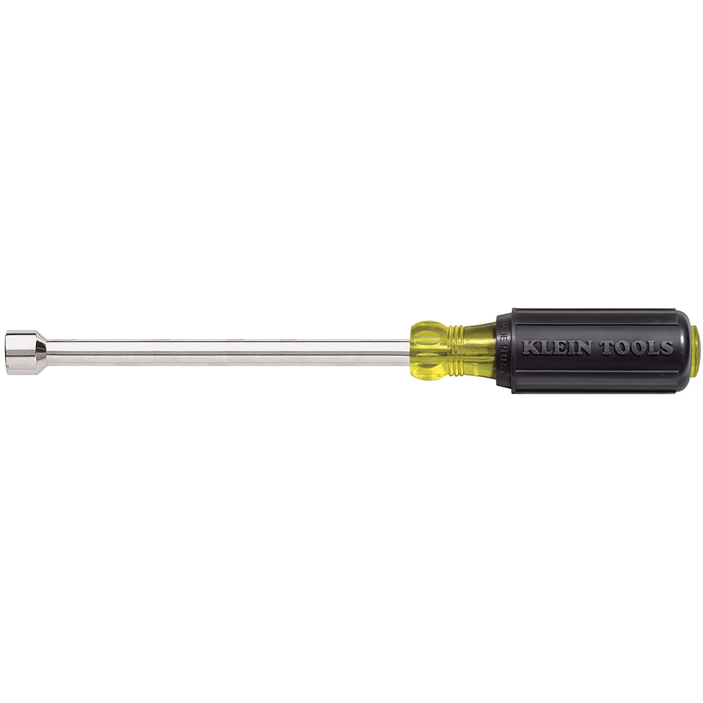 646-1/4 Cushion-Grip Nutdriver, 1/4 in, Hollow Shank, Cushion Grip Handle, ANSI/ASME Specified, Polished Chrome