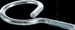 1-1/2" Diameter Bridle Ring, 1/4"-20 Thread, Zinc Plated