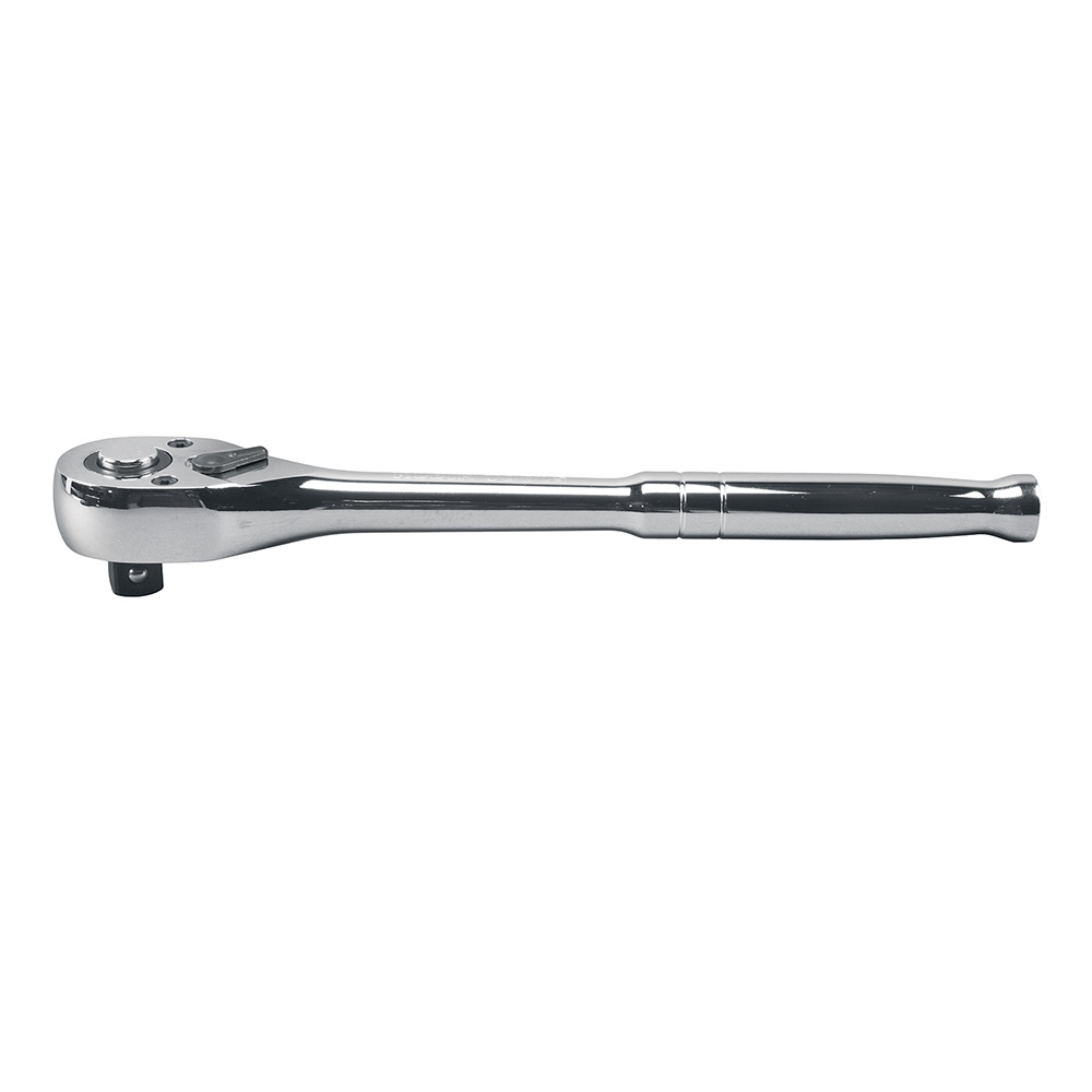 65820 Ratchet Wrench, 1/2 in Drive, Pear Head, 10 in OAL, Alloy Steel, Polished Chrome