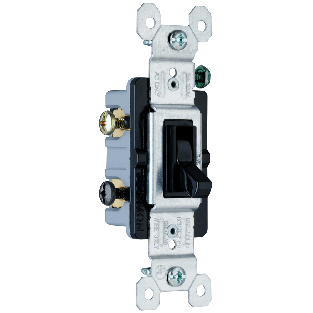 663BKG Trademaster Grounding Toggle Switch, Black