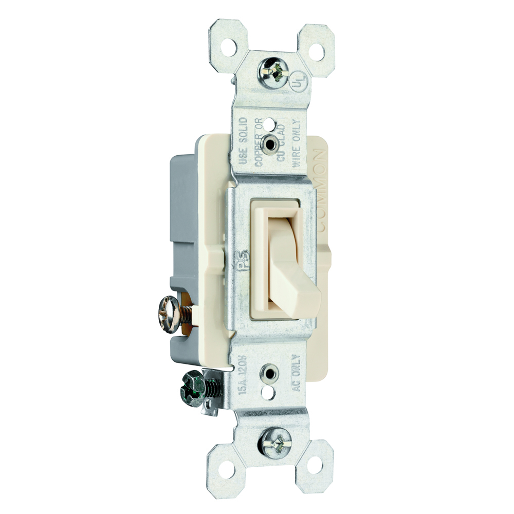 663LAG NAFTA-Compliant Trademaster Grounding Toggle Switch, Light Almond