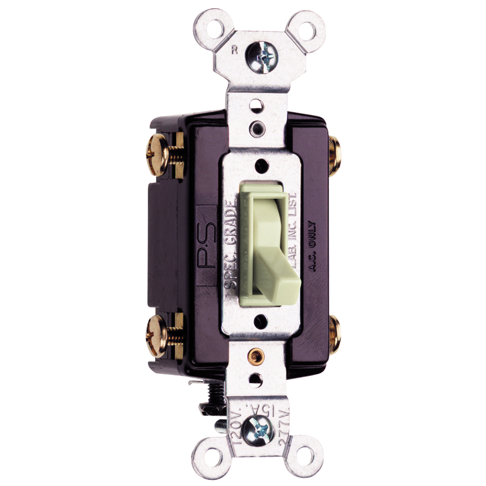 664LAG Trademaster Grounding Toggle Switch, Light Almond