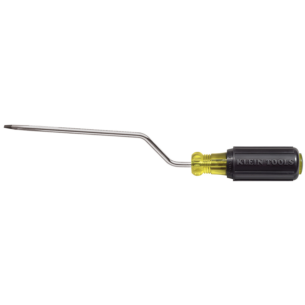 670-6 Screwdriver, 3/16 in Cabinet Point, Steel Shank, 9-3/4 in OAL, Rubber Handle, Polished Chrome, ANSI/ASME Specified