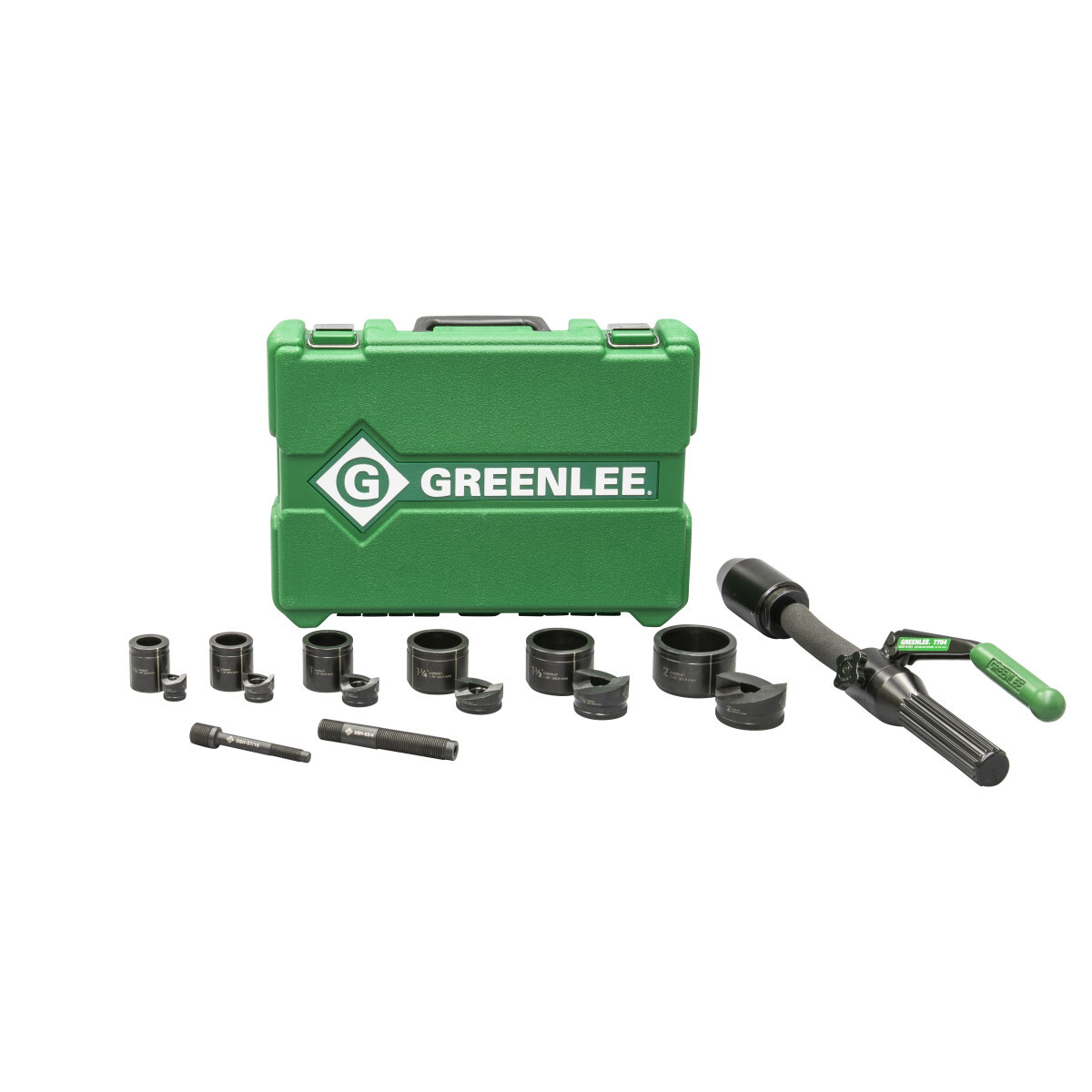 7706SB Hydraulic Kit Punch Driver Kit, For Conduit/Pipe Dia: 1/2 to 2 in, 12 ga THK Max Stainless Steel, 10 ga THK Max Mild Steel