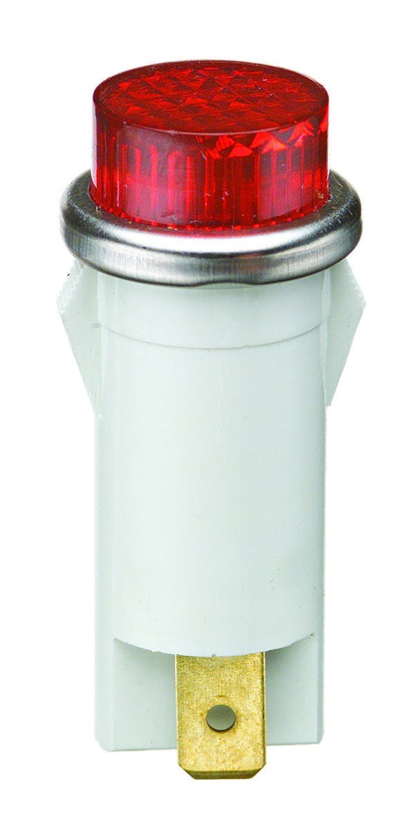 777311 Indicator Light, 125 V AC/DC, 2 mA, 0.33 W, Raised Lens