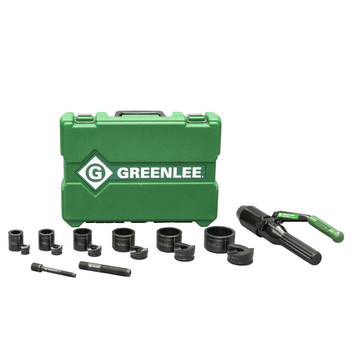 7806-SB Hydraulic Standard Kit Punch Set, For Conduit/Pipe Dia: 1/2 to 2 in, 12 ga THK Max Stainless Steel, 10 ga THK Max Mild Steel