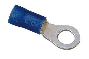 83-2241 1-Hole Vinyl Insulated Ring Terminal, 16 to 14 AWG, 10 in Stud, Tin Plated Brass