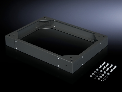 8601860 TS Series Base/Plinth, 100 mm H, For Use With TS8 Series 8806.000, 8806.500, 800 mm W x 600 mm D Enclosure, Sheet Steel, Umbra Gray