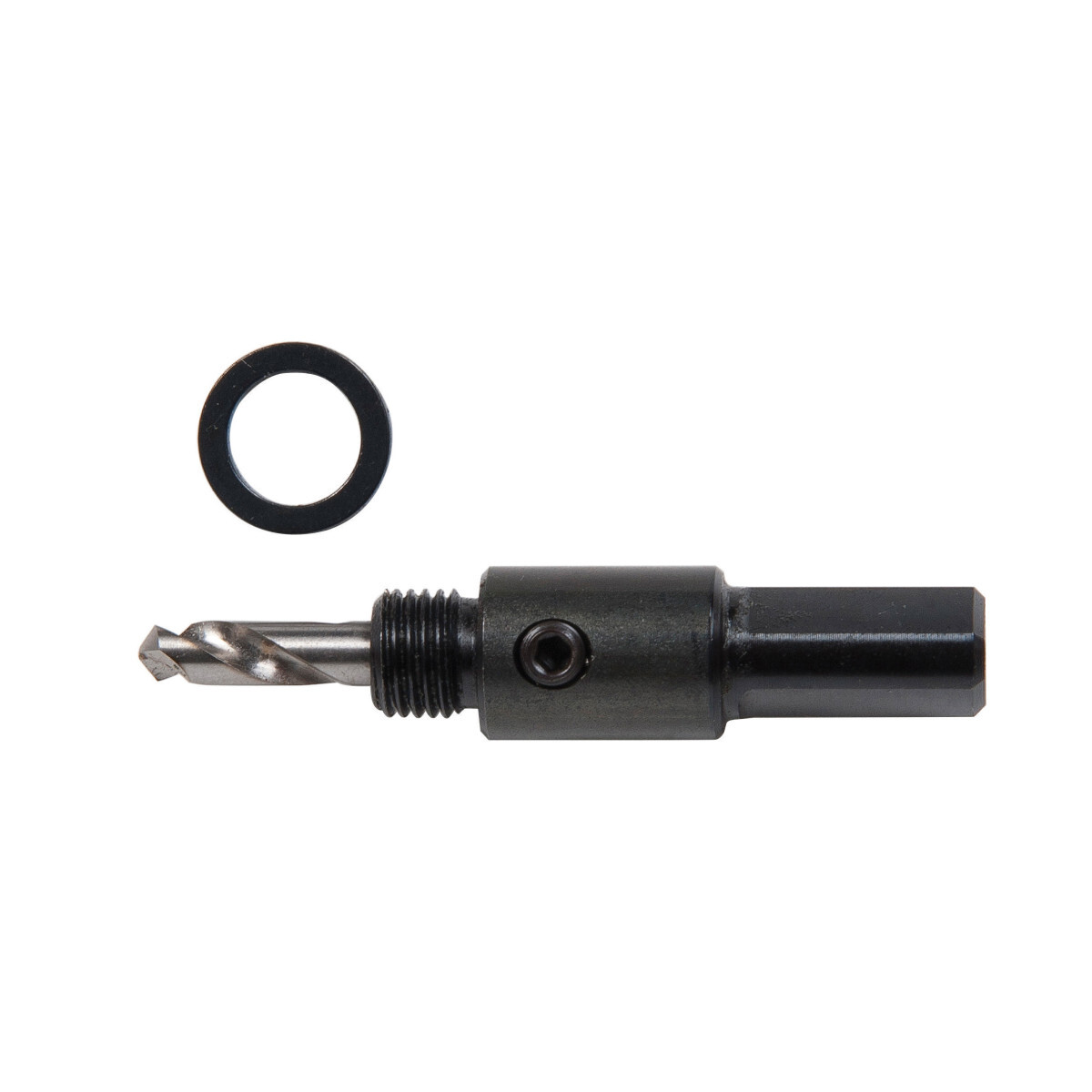 925-011 Small Hole Saw Arbor With Pilot Drill, 3/8 in Arbor, 3/8 in Shank, 3/16 in Dia x 1-1/2 in L Pilot Drill, HSS