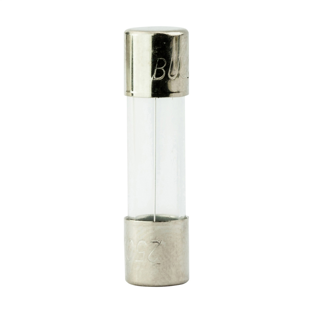 AGX-2 Small Dimension Fast Acting Fuse With Nickel Plated Brass End Caps, 2 A, 250 V AC, 100 A, 10 kA Interrupt, Cylindrical Body