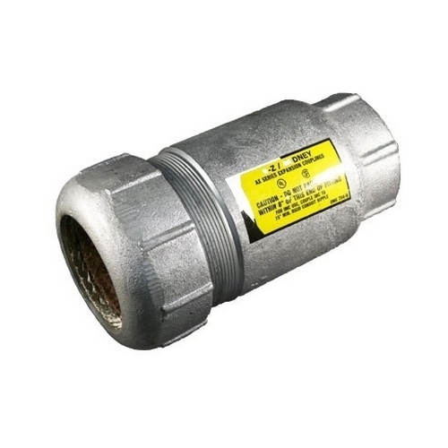 AX-50 Type AX Weatherproof Expansion Fitting, 1/2 in, For Use With IMC/Rigid Metal Conduit, Ductile/Malleable Iron, Hot Dipped Galvanized