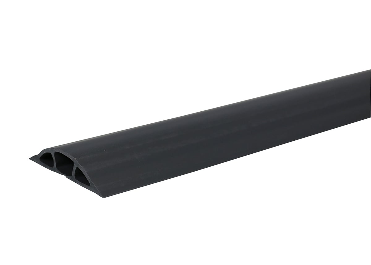 5' Nonmetallic Pancake Overfloor Raceway. Accepts up to 1/2" cable diameter. Beige