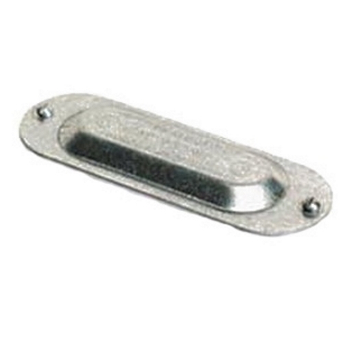 BS250S BS-S Domed Conduit Body Cover, 2-1/2 to 3 in Hub, For Use With Malleable Iron Conduit Body Opening, Steel, Natural