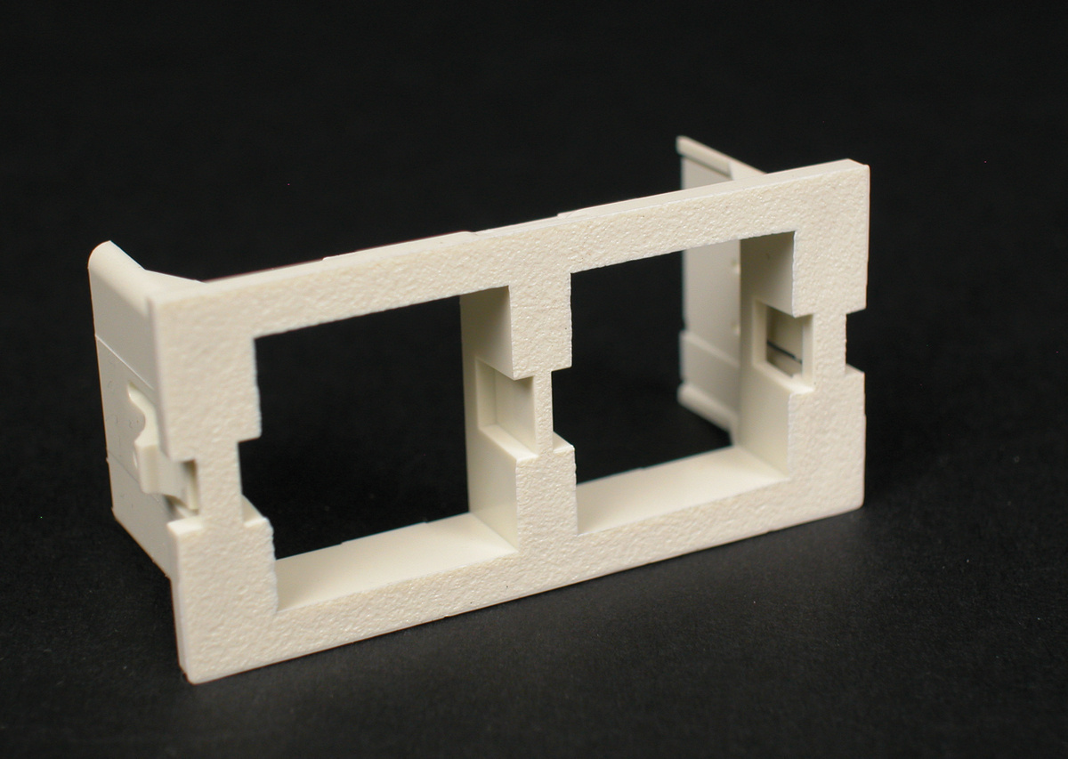 Communication Module Adapter Insert, 2A Systemix/Avaya Unloaded, Series: CM Series, Snap-In Mounting, 2 Gangs, Black