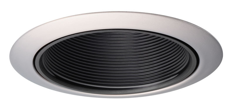14 BSC 14 Series Downlight Line Voltage Baffle Trim, 5 in OD, Incandescent Lamp, For Use With IC1, ICPL, TC1, TC1R, ICPL426, IC1LEDG3, IC1RLEDG3, APT1 Series Housing