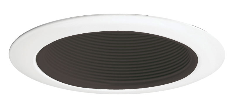 14 BWH 14 Series Downlight Line Voltage Baffle Trim, 5 in OD, Halogen Lamp, For Use With IC1, IC1W, IC1S, IC1P, TC1, TC1S, TC1R, PL418, IC91RLWDG4 Series 50 W PAR2, 40W K19 Line Voltage Housing