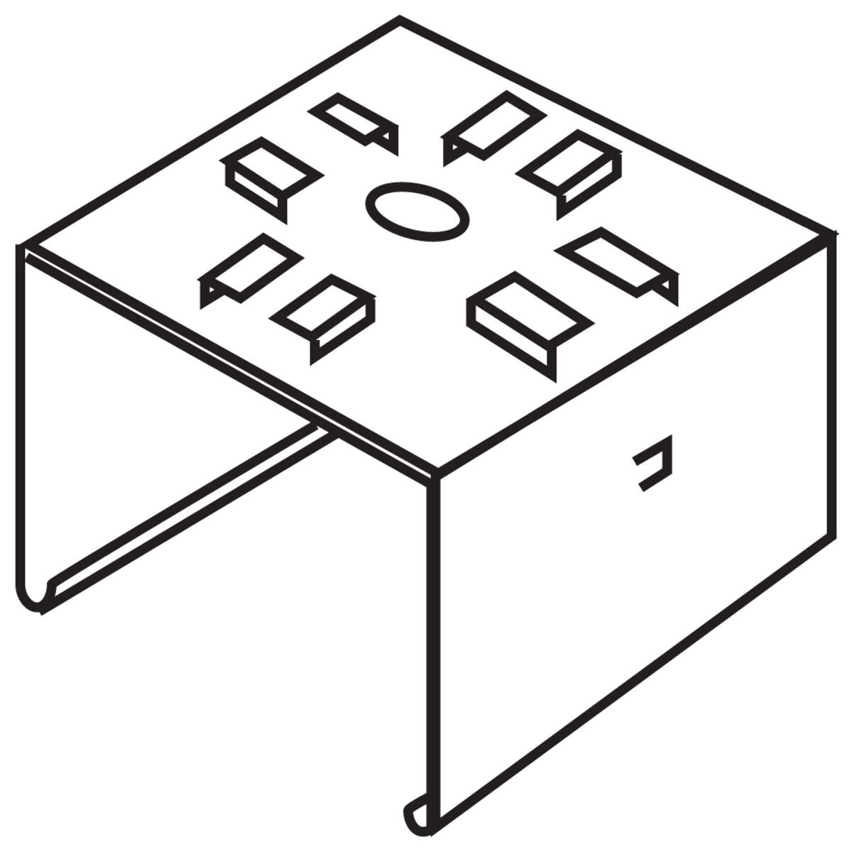 CSZT Zip Tee Hanger, For Use With CS, LCS and CSR Series (Use KTH for Fluorescent HO or VHO), Steel, Gray