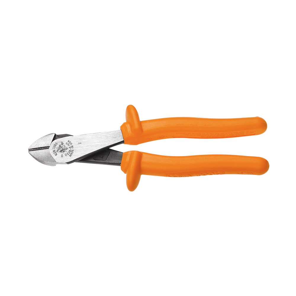 D2000-28-INS 2000 Heavy Duty Tapered Nose Fixed Head Hot-Riveted Cutting Plier, 0.813 in L x 1.188 in W x 0.813 in THK Jaw Steel Jaw, 8-1/4 in OAL