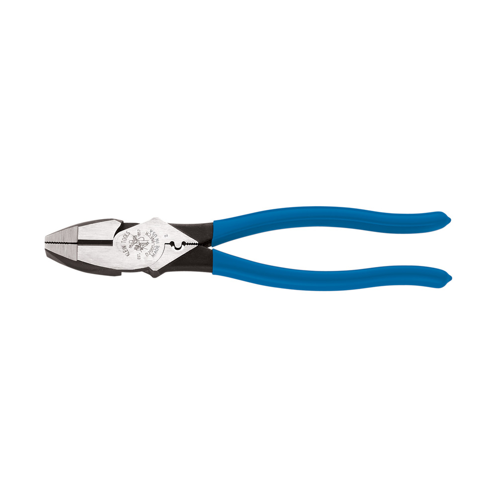 D2000-9NECR 2000 Heavy Duty New England Nose Cutting Plier With Crimping, 1.594 in L x 1.25 in W x 0.625 in THK Jaw Steel Jaw, Crosshatch Knurled Jaw Surface, 9.34 in OAL