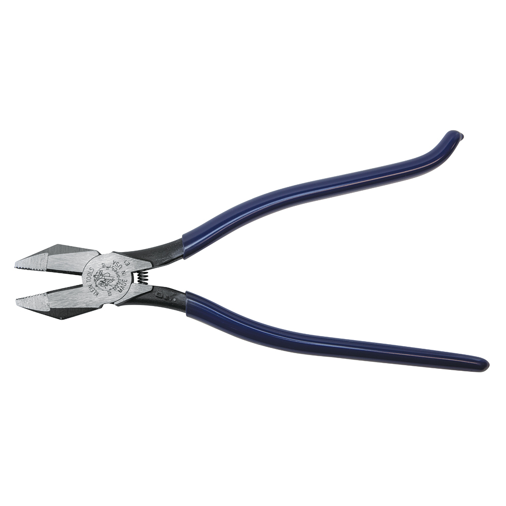 D201-7CST Square Nose Standard Ironworkers Plier With Spring, 1-9/32 in L x 1-5/32 in W x 1/2 in THK Steel Jaw, 9-1/4 in OAL