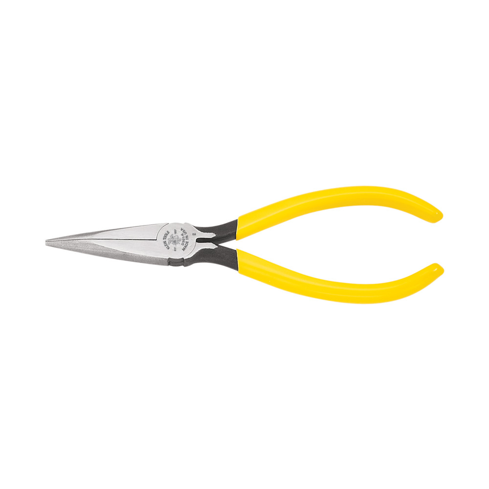 D301-6 Standard Long Nose Plier, Knurled/Serrated Tool Steel Jaw, 1-7/8 in L x 0.688 in W Jaw, 6-5/8 in OAL, 3/32 in W Tip