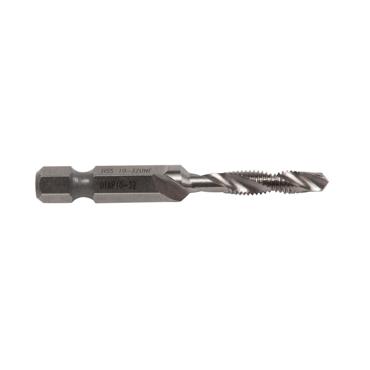 DTAP10-32 Quick-Change Standard Length Combination Drill and Tap, 2B Class of Fit, 1-1/4 in L Drill, #10-32 NF Thread