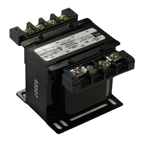 E500JL SBE Encapsulated Control Transformer, 208/240/277 V AC Primary, 24/120 VAC Secondary, 0.5 kVA Power Rating, 50/60 Hz, 1 Phase