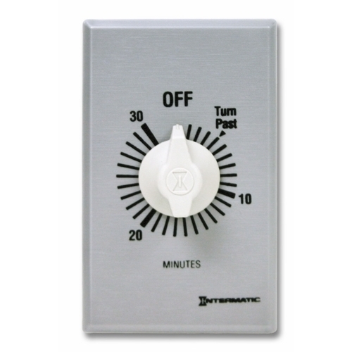 FF30MC FF Series Auto Off Commercial Mechanical Spring Wound Timer, 30 min Setting, 125/257 V AC, 1 hp, 2 hp, 1NO 1 Form A SPST Contact, 1 Poles
