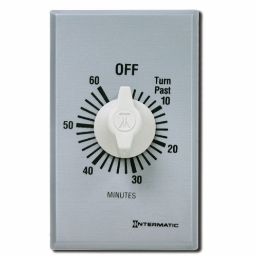 FF60MC FF Series Auto Off Commercial Mechanical Spring Wound Timer, 60 min Setting, 125/257 V AC, 1 hp, 2 hp, 1NO 1 Form A SPST Contact, 1 Poles