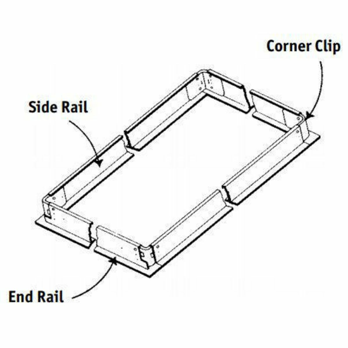 FK14 Flange Kit, For Use With Recessed Architectural Luminaire and 1 x 4 ft Fixture, Aluminum, White