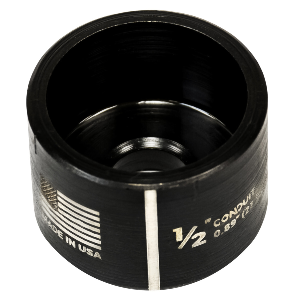 14722P Slug-Buster SC Round Replacement Conduit Die, Round Punch, 1/2 in Conduit/Pipe, 7/8 in ID Knockout, Mild Steel, 10 ga