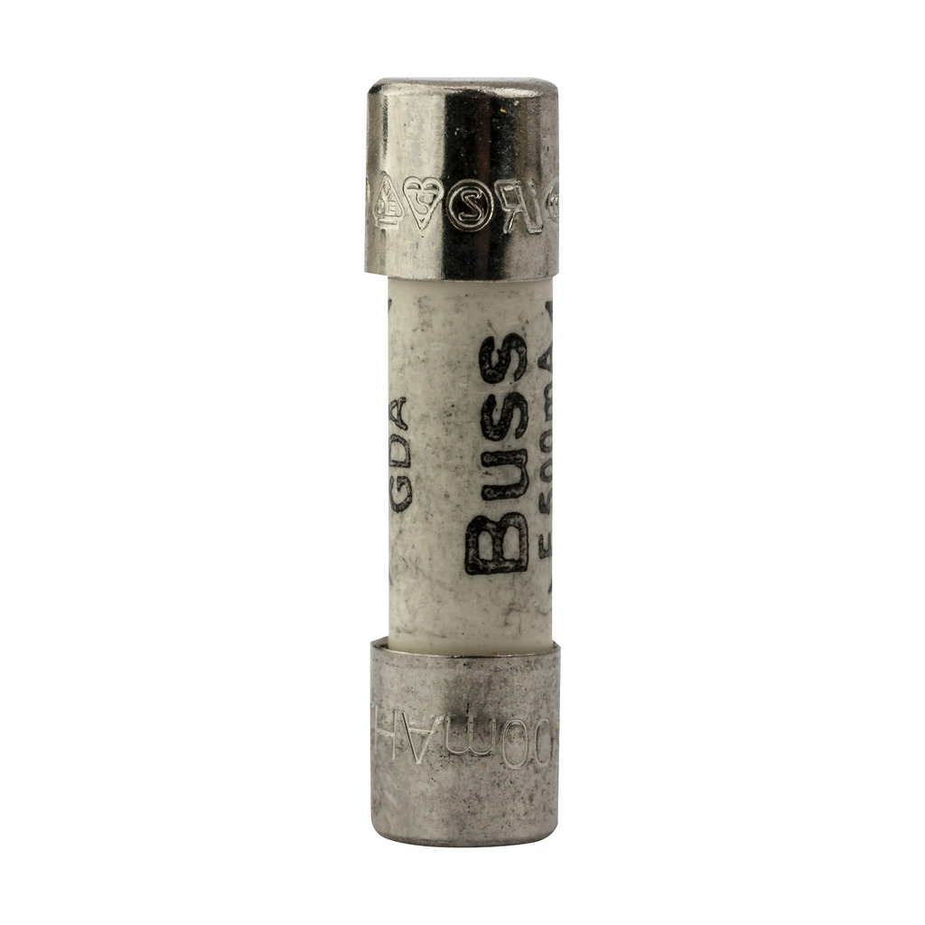 GDA-630MA Small Dimension Fast Acting Fuse, 630 mA, 250 V AC/32 V DC, 1500 A Interrupt, Cylindrical Body