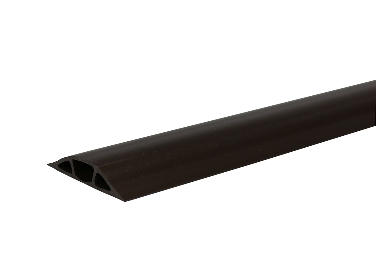WMDGR1400-10 Non-Metallic Pancake Overfloor Raceway, 10 ft L x 3 in W x 20/32 in H, 1 Channel