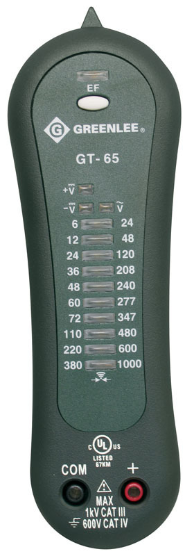 GT-65 GT Series Non-Contact Voltage Tester, Battery, 19 to 1000 V AC, 5 to 1000 V DC Max Measurable