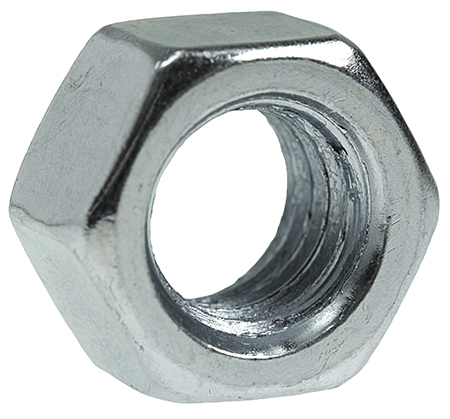 HN1032 Machine Screw Hex Nut, #10-32, Steel, Zinc Plated