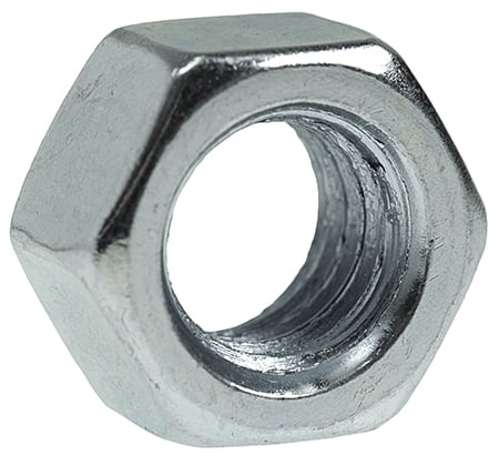 HN12 Finished Hex Nut, 1/2-13, Steel, Zinc Plated
