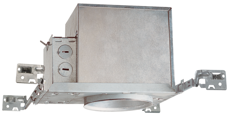 IC1 Miniature Universal Recessed Lighting Housing, Incandescent Lamp, IC Insulation, 120 V AC, 4-1/2 in Ceiling Opening, Aluminum Housing