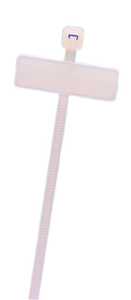 IT2SID-C Identification Cable Tie, 7.8 in L x 0.181 in W x 0.055 in THK, Natural, Nylon 6.6