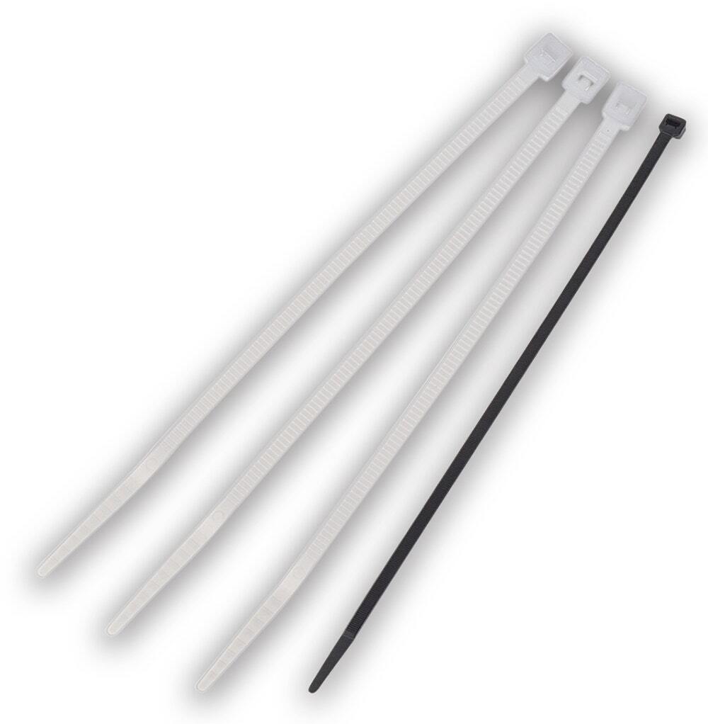 IDEAL, Cable Tie, Powr-Tie, Light Heavy-Duty, Heavy-Duty & Extra Heavy-Duty, Length: 22.800 IN, Width: 0.500 IN, Thickness: 080 IN, Bundle Diameter: 3/16 To 6 IN, Material: Nylon, Color: UV Black, Tensile Strength: 250 LB