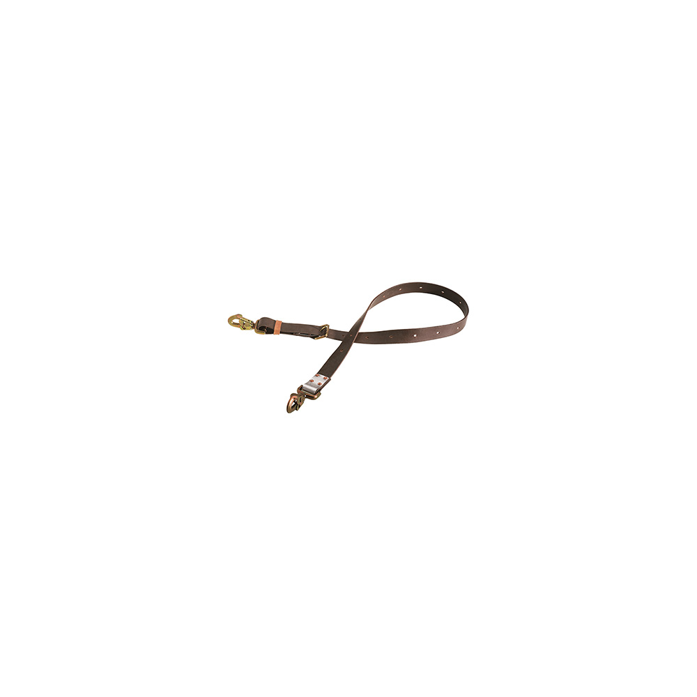KL5295-7L KL Series Adjustable Positioning Strap, 4 ft 6 in L x 1-3/4 in W, 6-Ply Klein-Kord, Brown