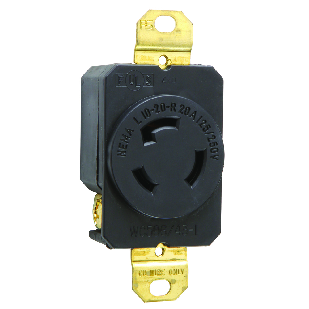 L1020R 20 Amp NEMA L1020 Single Receptacle