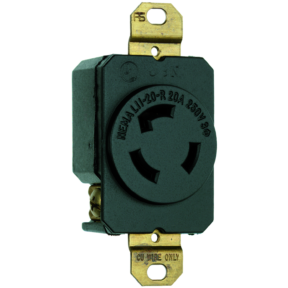 L1220R 20 Amp NEMA L1220 Single Receptacle