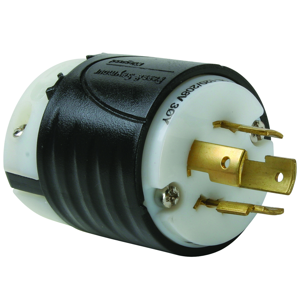 L1820P 20 Amp NEMA Plug L1820 - Black Back, White Front Body