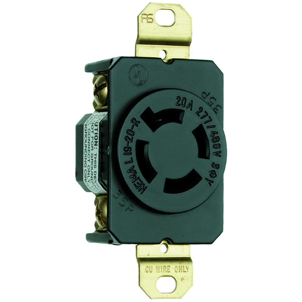L1920R 20 Amp NEMA L1920 Single Receptacle