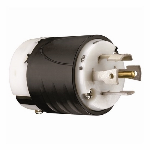 L2130P 30A L2130 Plug - Black Back, White Front Body