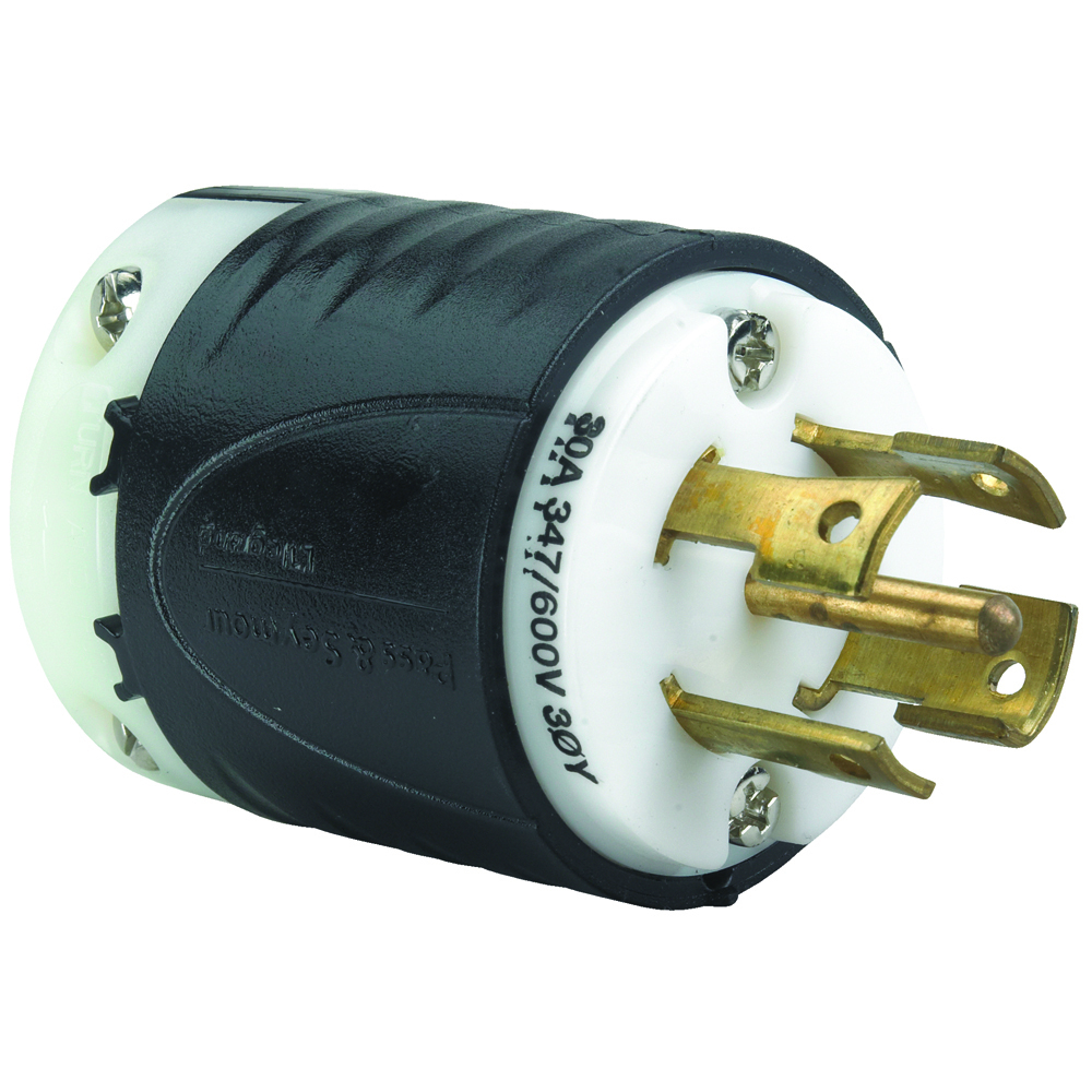 L2330P 30A L2330 Plug - Black Back, White Front Body