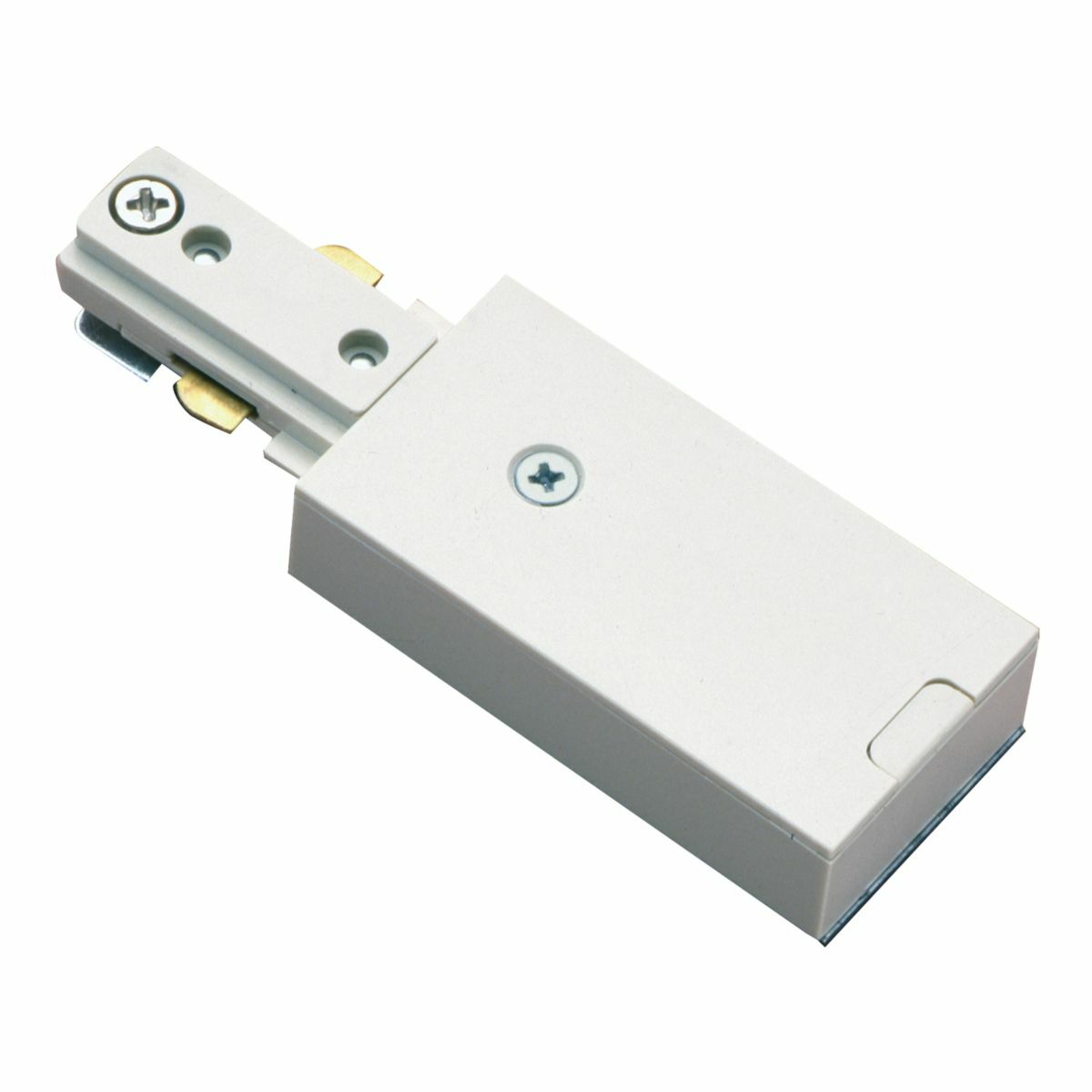 L901MB Halo Push-In Live End Connector, 1 Circuits, 1-Circuit Track, 5.201 in L x 4.301 in W, Polycarbonate