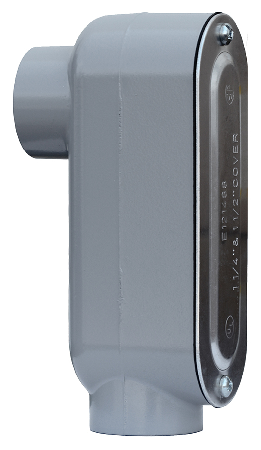 LB75CG Type LB Conduit Body With Cover and Neoprene Gasket, 3/4 in Hub, Aluminum