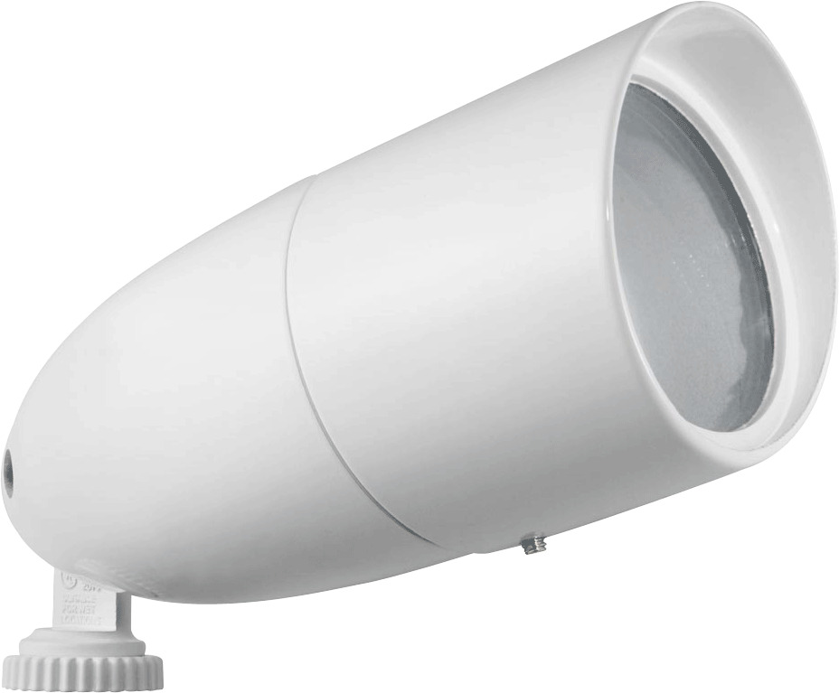 LFP16W HID Landscape Floodlight, PAR16 Lamp, 120 V AC, White Housing