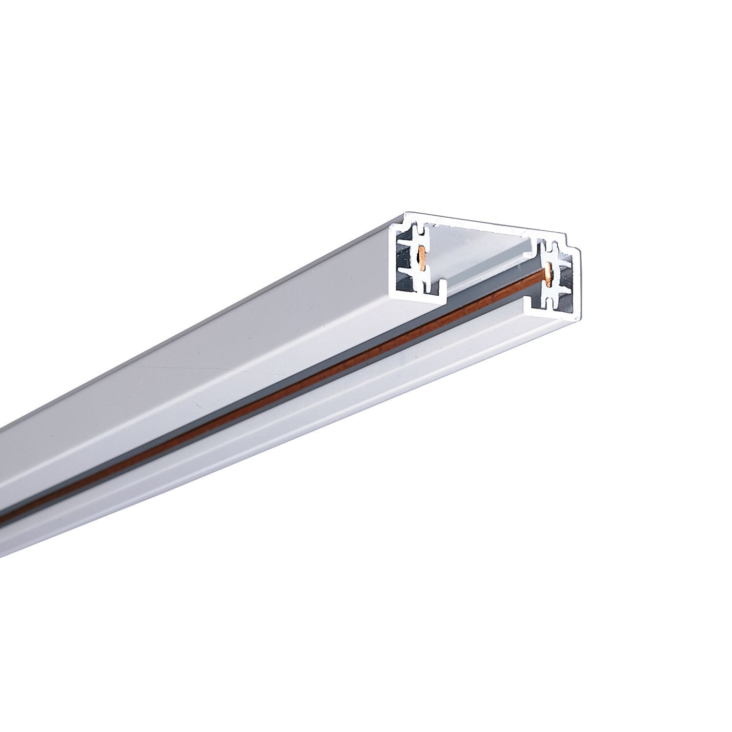 LZR106P Halo Power-Trac 1-Circuit Track, 70 in L x 2.6 in W x 0.6 in D, Aluminum